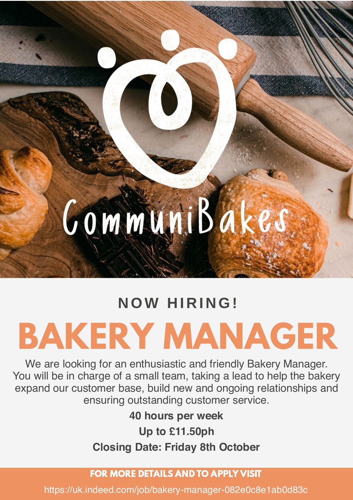 Exciting new post – Bakery Manager