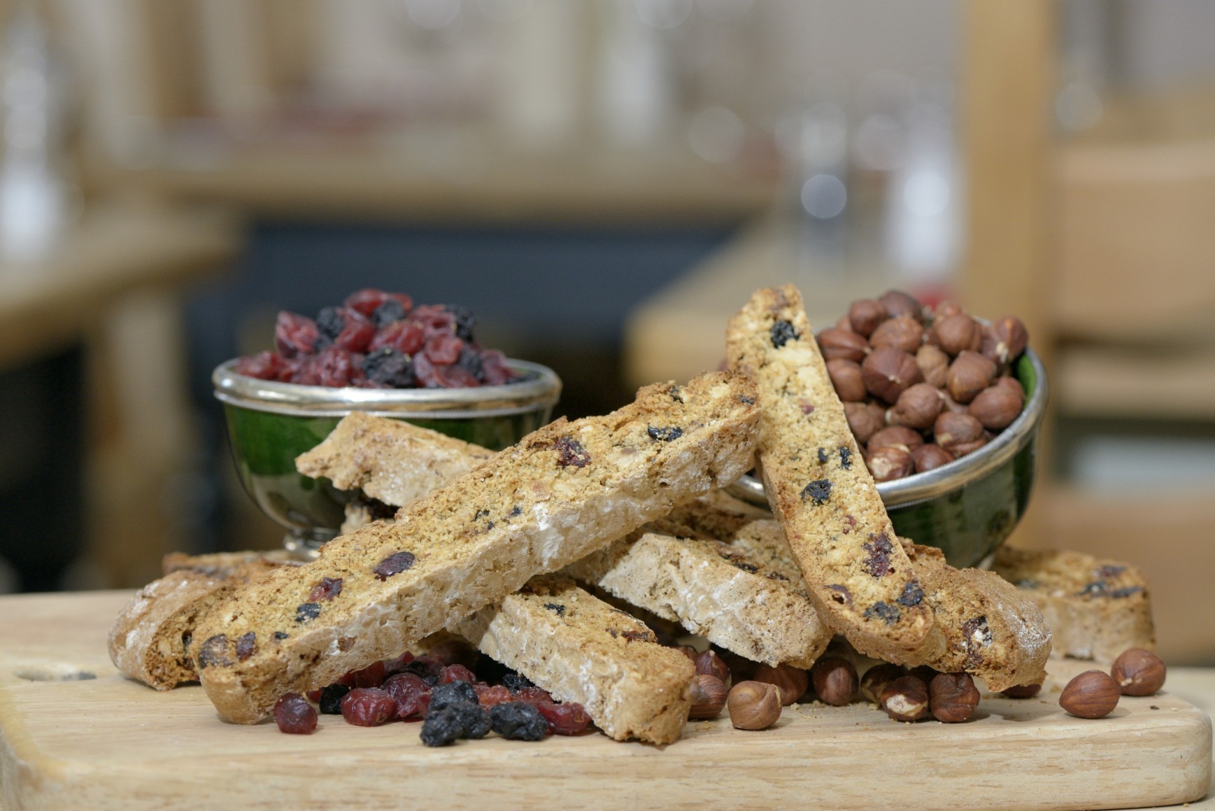 How to make cranberry and hazelnut biscotti